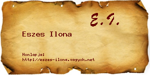 Eszes Ilona névjegykártya